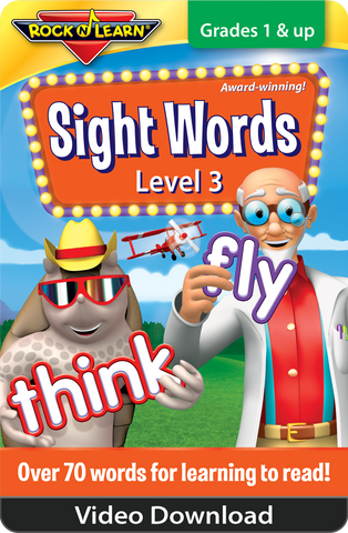 Sight Words Level 3 Video Download – Rock 'N Learn